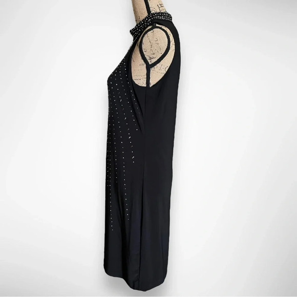 WHITE HOUSE BLACK MARKET Women's Sleeveless Mock Neck Shift Dress Small | EUC - Picture 3 of 8